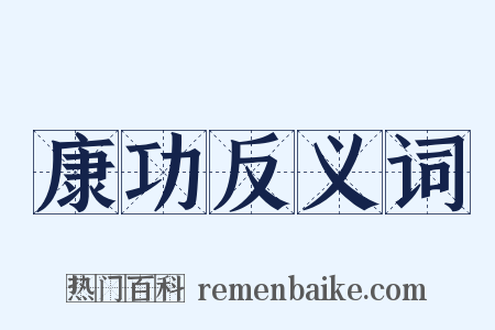 康功反义词是什么意思的图片